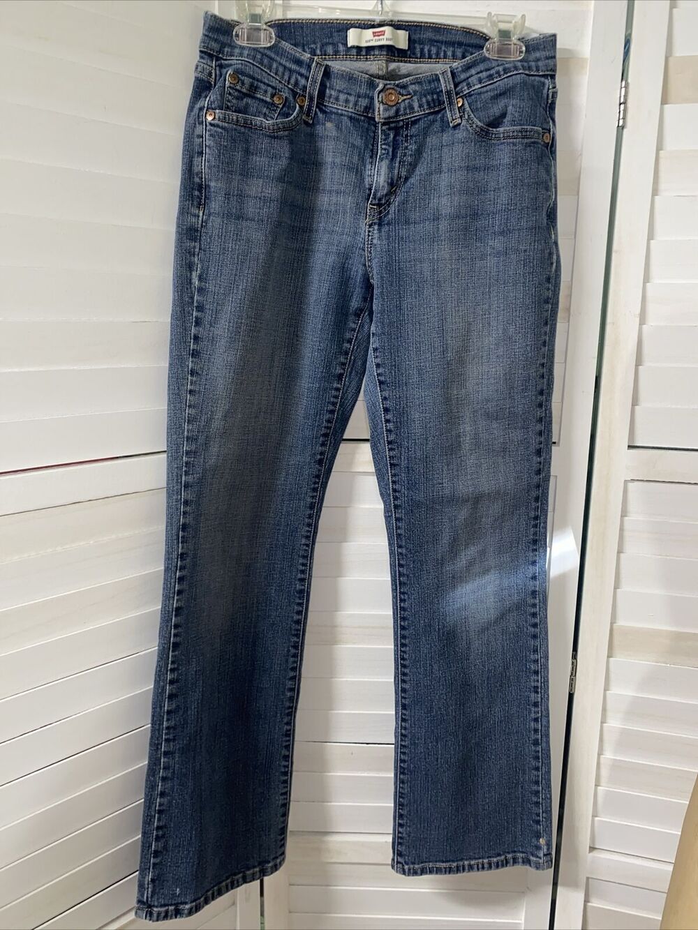 Levi's 529 Curvy Bootcut Jeans Women’s Stretch Medium Blue Wash Sz 10M